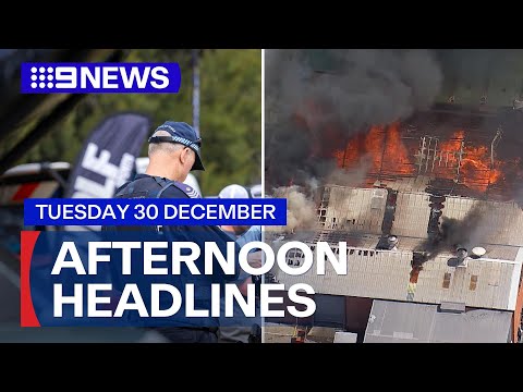 Out of control factory inferno; New details on Bondi attack investigation | 9 News Australia