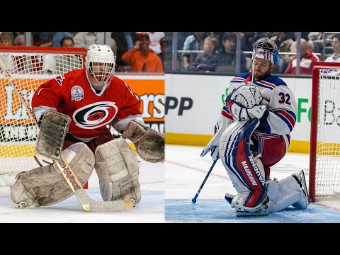 Jonathan Quick and Arturs Irbe broke in their gear like this...