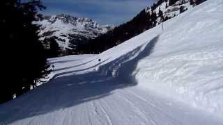 preview picture of video 'AT - St. Anton am Arlberg - Rendl Talabfahrt'