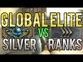 CS:GO - Global Elite vs Silver Ranks 