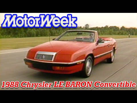 1988 Chrysler LE BARON Convertible | Retro Review