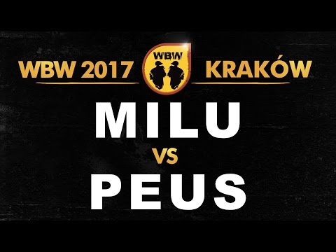 Milu 🆚 Peus 🎤 WBW 2017 Kraków (freestyle rap battle) Półfinał