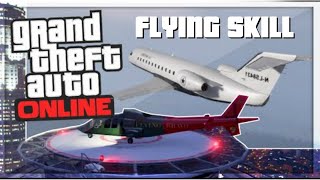 How To Get Flying Skills FAST IN GTA5 ONLINE EASY FAST NO MONEY OR RP HACK FLYING SKILL EASY!!