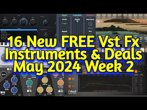 16 Best New FREE VST Plugins, Vst Instruments, Sample Packs & Plugin Deals - MAY 2024 Week 2