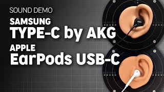 Samsung TYPE-C by AKG vs Apple EarPods USB-C | Sound Demo