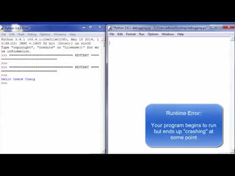Module 2 Video6 Errors Error Types Debugging