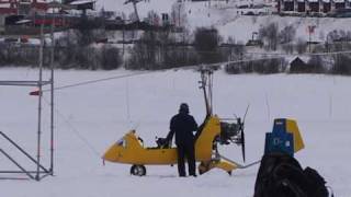 preview picture of video 'Gyro-, Dog-Sledge and Snowmobile Adventure with Michael Ullrich & Angelo Troedhan Sweden 2007'