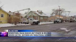 Driver loses control, knocks down power lines and collides with house late Saturday night