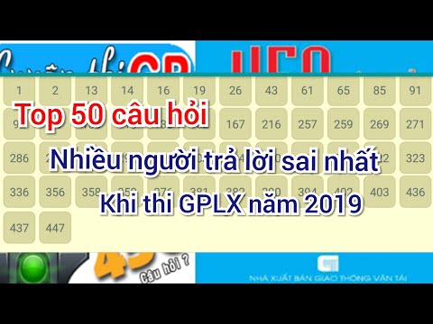Tổng hợp 50 câu hỏi nhiều người trả lời sai nhất khi thi GPLX hạng C B2 năm 2019 p1