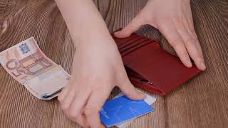 Маленький жіночий гаманець із натуральної шкіри ST Leather 19467 бордовий