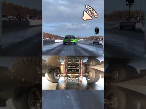 Drag radial suspension in action! Subscribe for Mustang suspension tuning tips  #dragracing #mustang