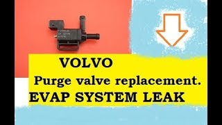 VOLVO codes: P0442, p0443, p0446 EVAP SYSTEM LEAK. PURGE SOLENOID VALVE. VOLVO
