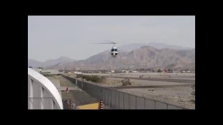Dr. Rave travells with helicopter for the first time