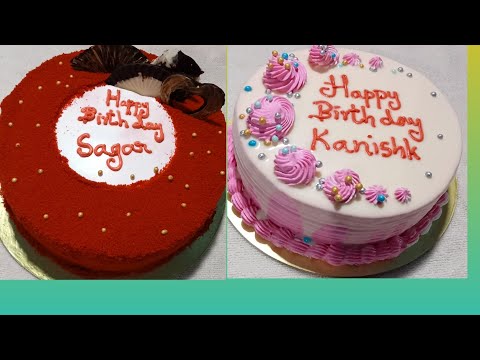 simple easy cake decoration#Red velvet & strawberry 🍓 cake 🎂#suhaima musthafa.