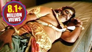 Sampoorna Ramayanam Scenes - Kumbhakarna In A Deep