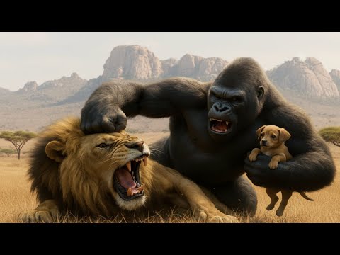 Epic Battle: Kong Saves Puppy From the Lion King Part 2