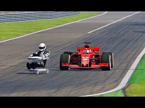 Ferrari F1 2018 vs Floor Cart - Monza