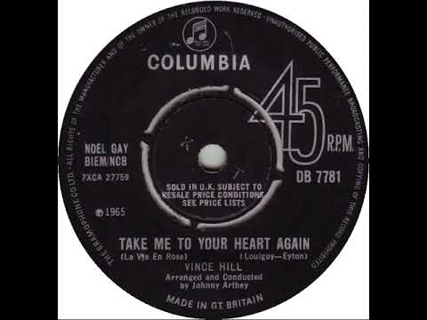 UK New Entry 1966 (7) Vince Hill - Take Me To Your Heart Again (La Vie En Rose)