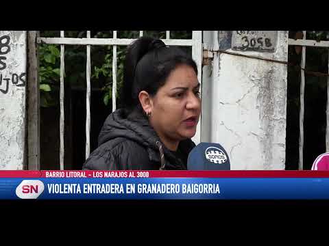 Violenta entradera en Granadero Baigorria. Le cortaron un dedo con un machete. Barrio Litoral.