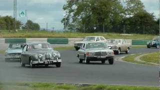 preview picture of video 'Parade lap 1 & 2 at Classic Car Live Mondello Park 2011'