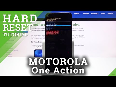 HARD RESET MOTOROLA One Action – Bypass Screen Lock / Erase Storage
