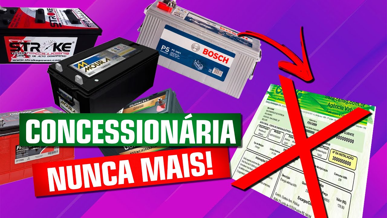 [OFF GRID] Quantas BATERIAS eu preciso para NÃO PAGAR mais a CONTA DE LUZ?