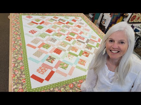 EASIEST QUILT OF 2024!! "THREE LAYER CAKE" PATCHWORK!