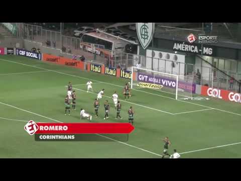 Melhores momentos do jogo entre Corinthians 2 X 0 América de MG