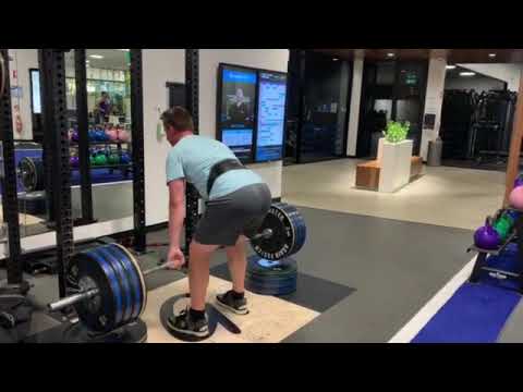 Block pulls below knee @ 150 kg. Set of 8 (part 2)