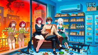 Ele Construiu uma Fortaleza com Comida Infinita Para Sobreviver ao Apocalipse Solar! - Manhwa Recap