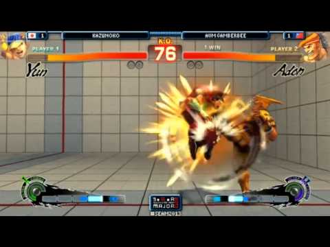 South East Asia Major 2013 Super Street Fighter 4：Arcade Edition  Kazunoko vs Gamerbee