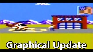 Choplifter Atari 7800 Comparison Original vs KevMos3 Graphical Update - The No Swear Gamer