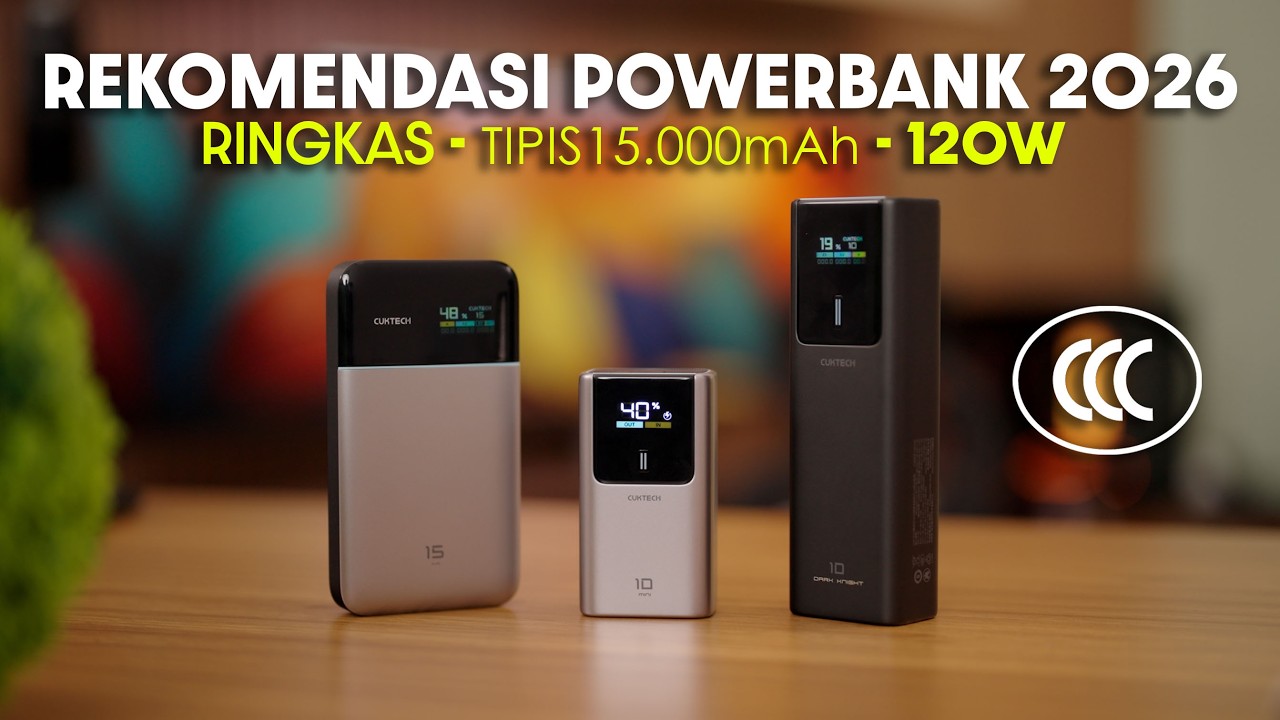 Rekomendasi POWERBANK  ccc Terbaik 2026‼️CUKTECH 10 Mini | 10 Plus | 15 Air