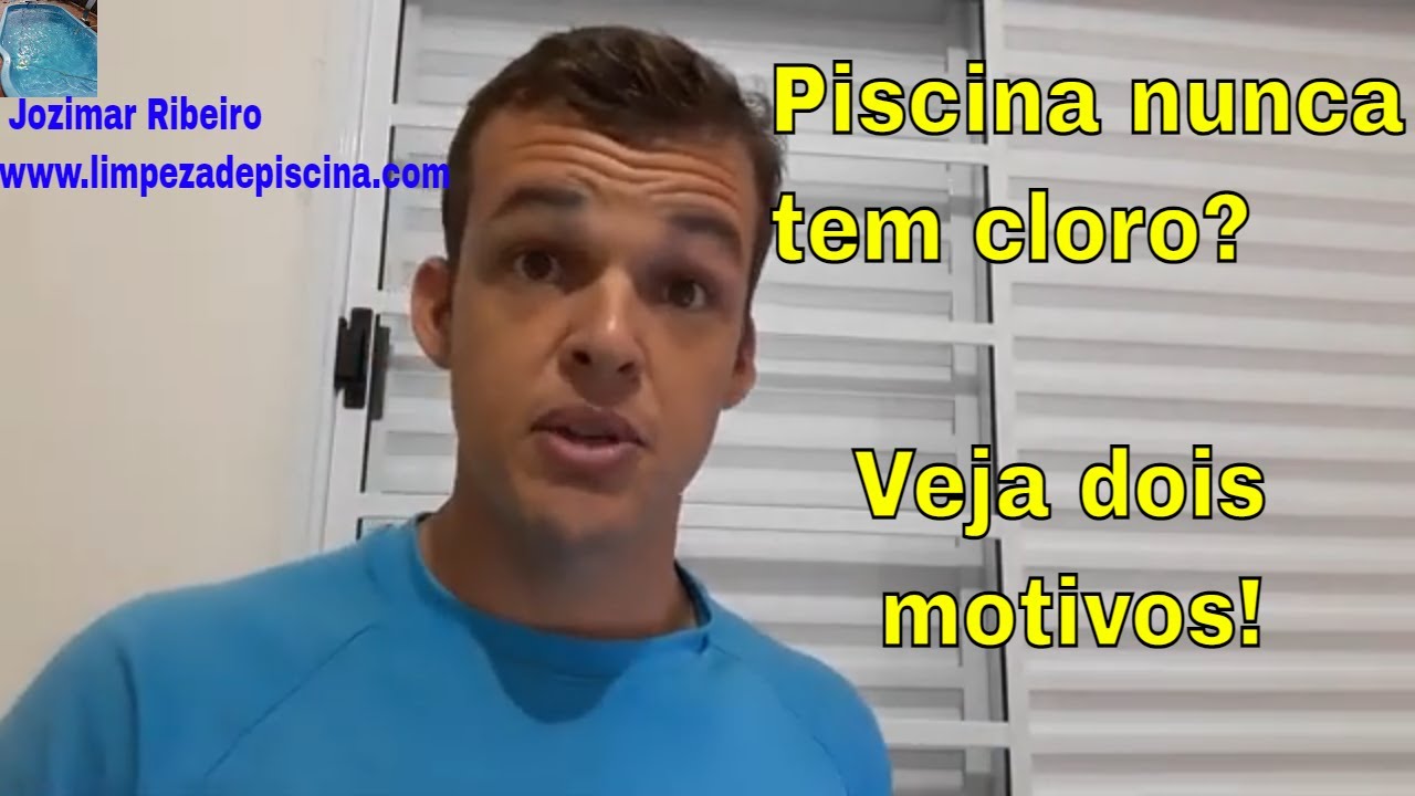 Dois motivos pelo qual a piscina nunca tem cloro