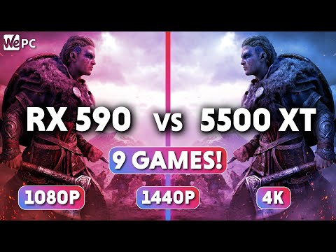 AMD Radeon RX 590 vs RX 5500 XT Benchmark In 9 Games 1080p, 1440p, 4K