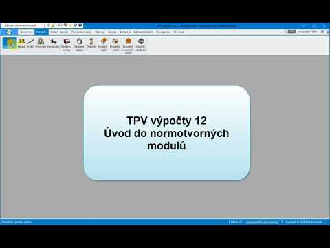 TPV výpočty 12 - úvod do normotvorných modulů