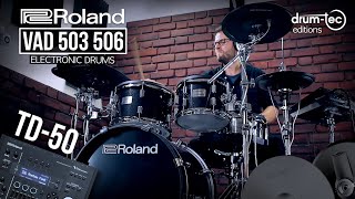 Video thumbnail for Roland TD-50 sound module swap on VAD503 & VAD506 electronic drums by drumtecTV
