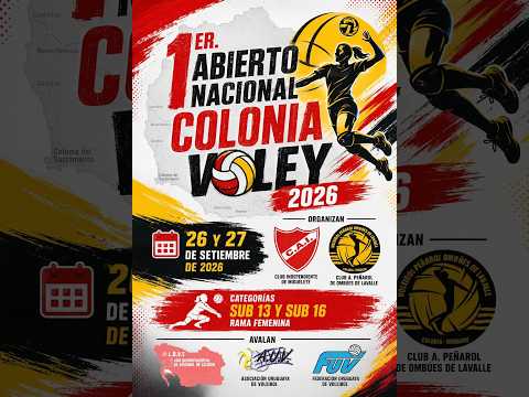 🔴 EN VIVO Parte 2 Ombúes | 1er Abierto Nacional Colonia Vóley 2026 - Sub 16 Femenino (Día 2)