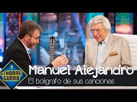 Manuel Alejandro presume del bolígrafo con el que ha escrito todas sus canciones - El Hormiguero