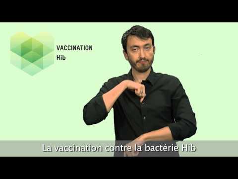 Vaccination Hib - Langue des signes