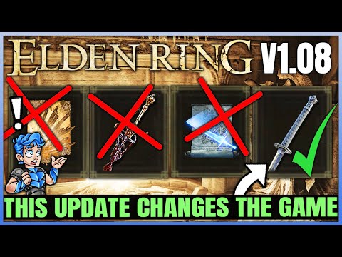 HUGE 1.08 UPDATE CHANGES - BIG Weapon Nerfs & Poise Changes - New PvP Balance - Elden Ring Guide!