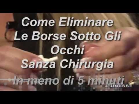 Caffè sulla persona di una maschera Cerchi fisiologici sotto occhi