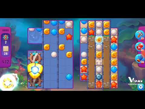 Fishdom. 8680 super hard level no boosters and diamonds. 17 moves