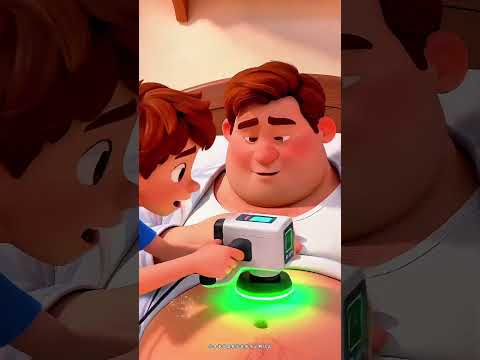 büyük kafa Osman babasının karnına bakıyor😲😁 #cartoon