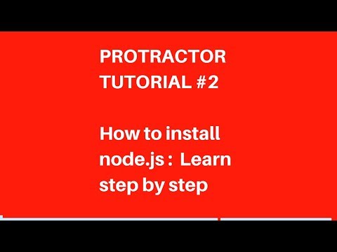 Protractor Tutorial 2 Angularjs Testing Framework Setup Installation Of Node Js