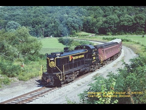 ALCO RS3 sounds great on the WMSR, Western Maryland. 9/12/1992