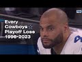 Every Dallas Cowboys Playoff Loss (1996-2023)