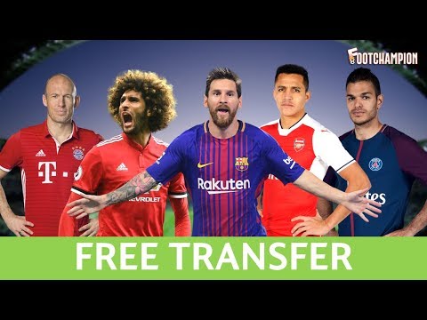 Famous Football Players Who Will Become Free Transfer In 2018 - Free Transfer 2018 Video