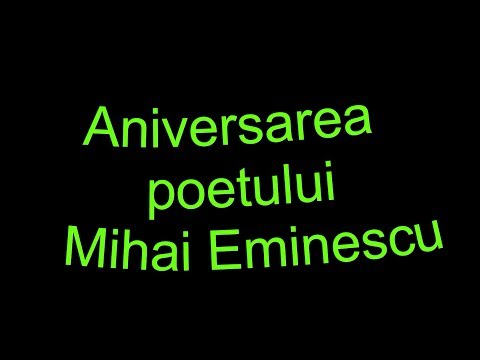 C.N. Andrei Șaguna Brașov - Aniversarea poetului Mihai Eminescu