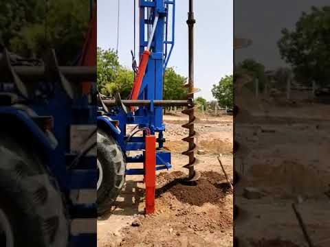 Tractor Mounted Earth Auger Drilling